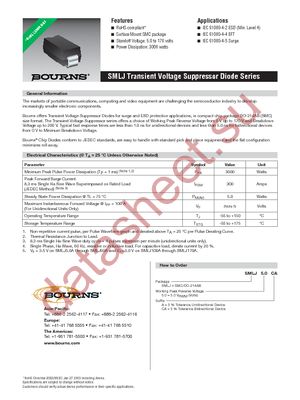 SMLJ110A datasheet  